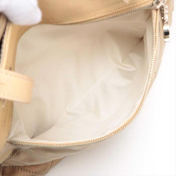 Chanel Paris Biarritz GM Coated Canvas Tote Bag Gold SilverMetal - Picture 12 of 13